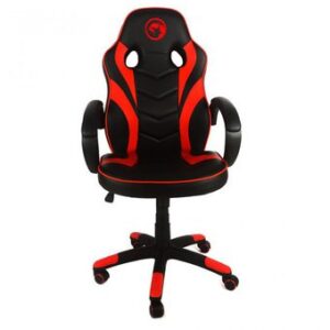 SILLA GAMER MARVO SCORPION NEGRO ROJO CH-301