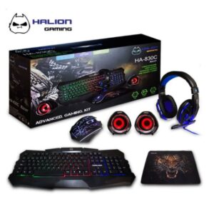 Combo gamer 5 en 1 Halion modelo Racer HA-830C