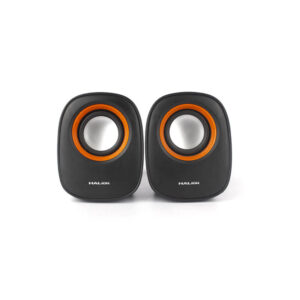 Parlante 2.0 Usb Halion negro/naranja HA-S15-N