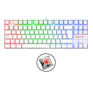 Teclado Redragon Kumara Rainbow, Spanish K552W-KR sp white