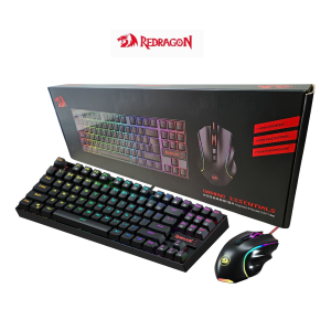 Combo Kumara Redragon K552RGB-BA Mecánico negro