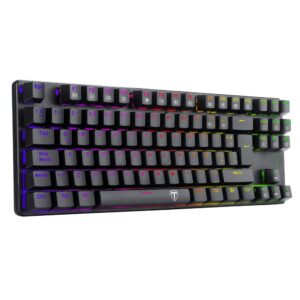 Teclado MecanicoT-Dagger  T-TGK315-BL-SP BORA RGB, Negro Blue switch