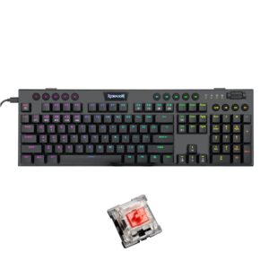 Teclado Redragon K618-RGB-Red HORUS Wireless Negro Red Switch
