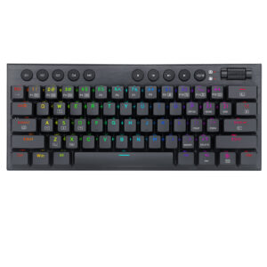 Teclado HORUS K632RGB-PRO Wireless English Red Switch 60% Black